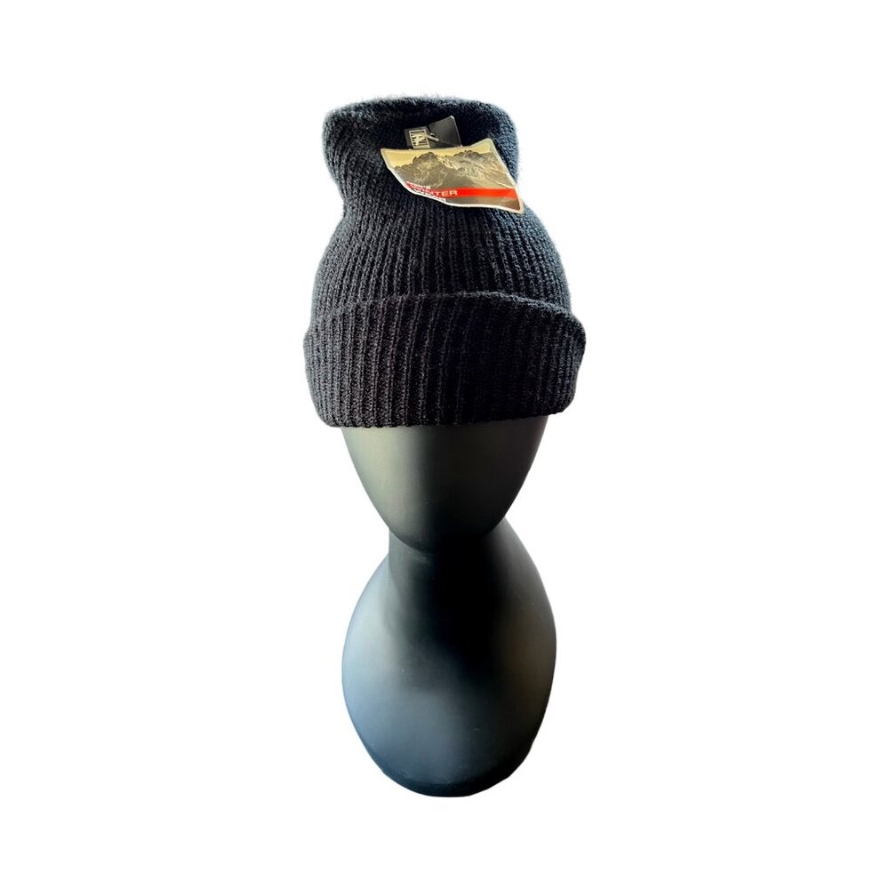 Paris Accessories Basic Black Acrylic Beanie Cap NWT